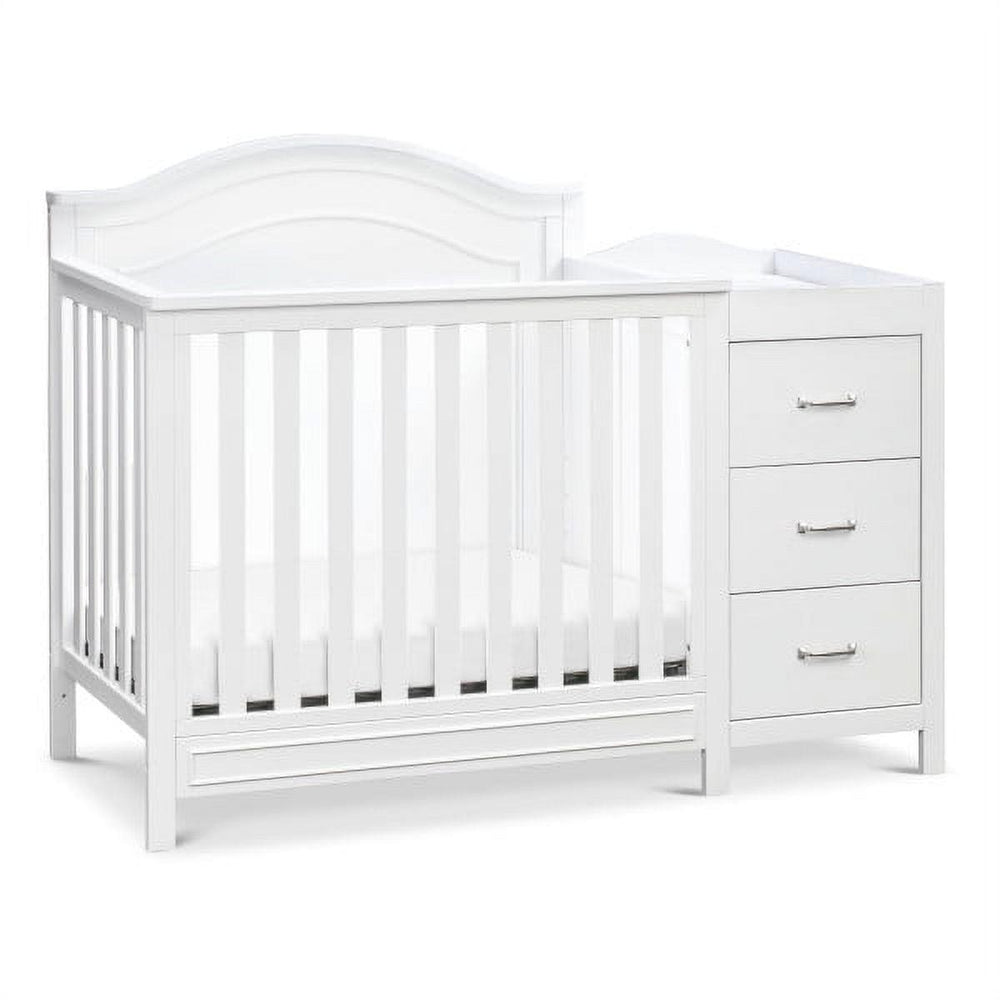 Davinci Charlie 4 - in - 1 Convertible Mini Crib & Changer in White