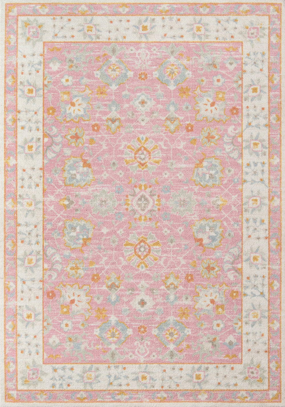 Momeni Anatolia ANA-8 Pink Area Rug 6'6" x 9'